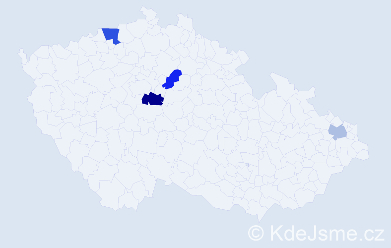 Příjmení: 'Shtymak', počet výskytů 6 v celé ČR