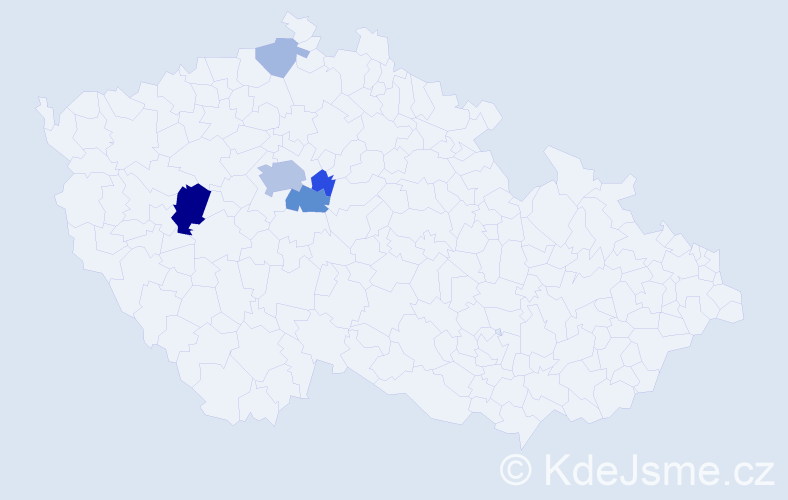 Příjmení: 'Dridi', počet výskytů 15 v celé ČR