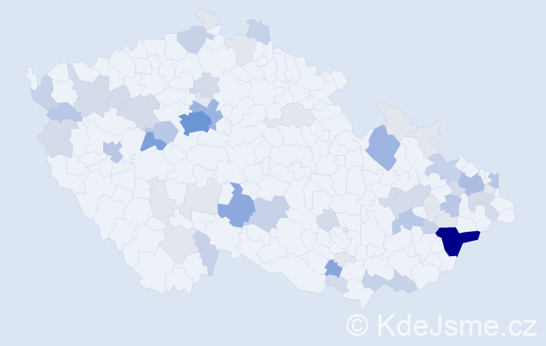 Příjmení: 'Provázková', počet výskytů 175 v celé ČR