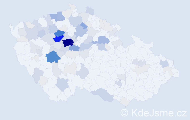 Příjmení: 'Dandová', počet výskytů 401 v celé ČR