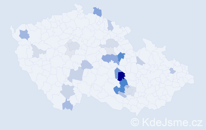 Příjmení: 'Sys', počet výskytů 69 v celé ČR