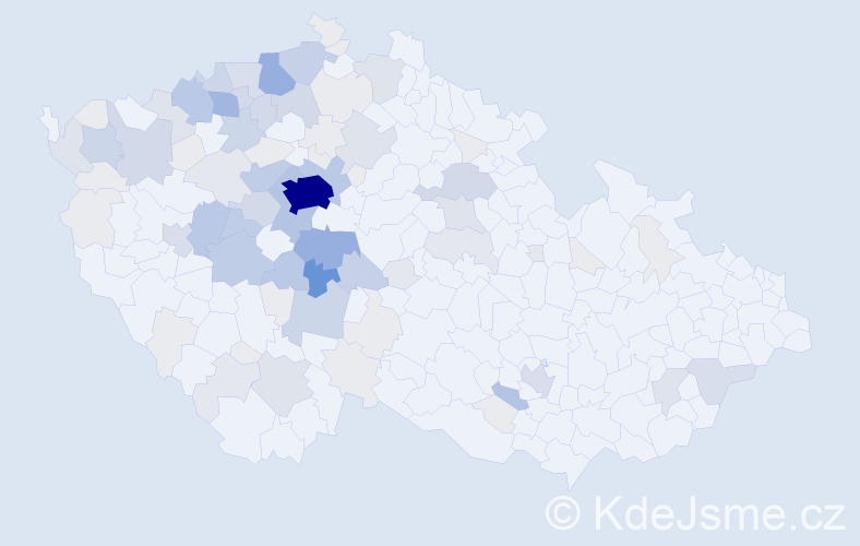 Příjmení: 'Budilová', počet výskytů 371 v celé ČR
