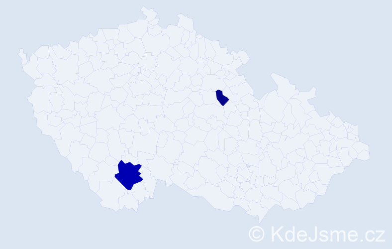 Příjmení: 'Vinzenc', počet výskytů 7 v celé ČR