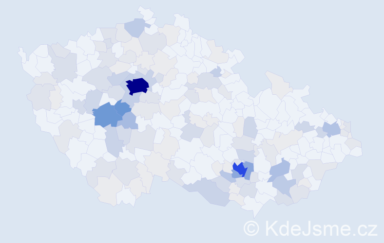 Příjmení: 'Máša', počet výskytů 526 v celé ČR