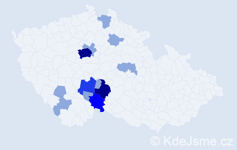 Příjmení: 'Másílková', počet výskytů 41 v celé ČR