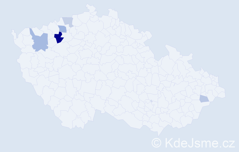 Příjmení: 'Makuková', počet výskytů 16 v celé ČR