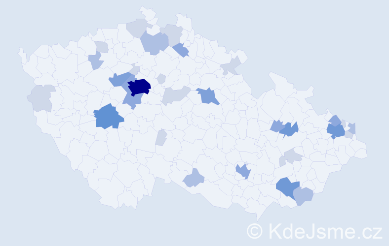 Příjmení: 'Bakošová', počet výskytů 81 v celé ČR