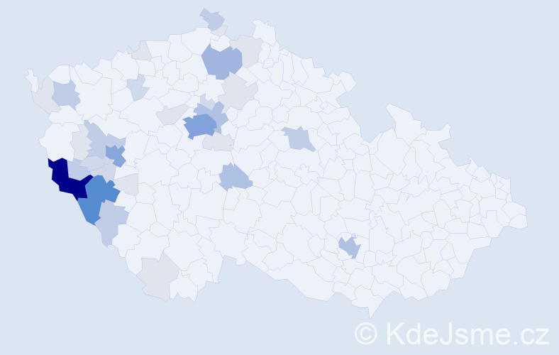 Příjmení: 'Sazama', počet výskytů 113 v celé ČR
