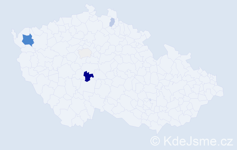 Příjmení: 'Rungeová', počet výskytů 10 v celé ČR