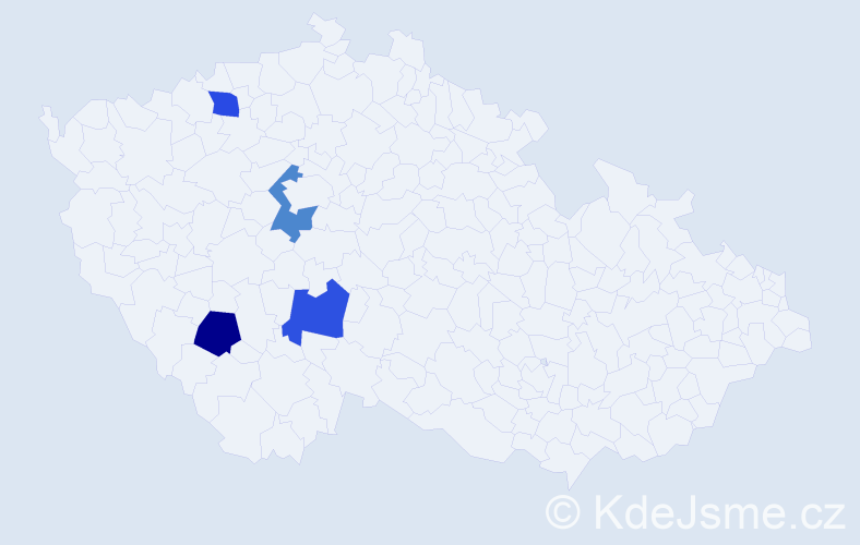 Příjmení: 'Chrapčiaková', počet výskytů 4 v celé ČR