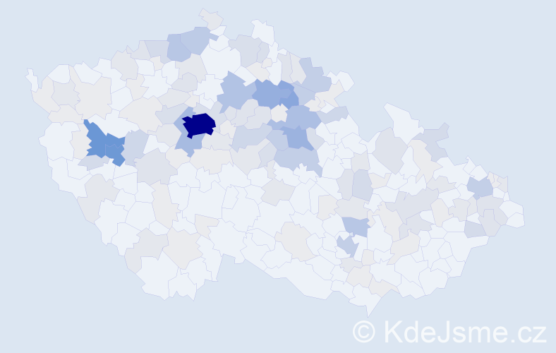 Příjmení: 'Ruml', počet výskytů 504 v celé ČR