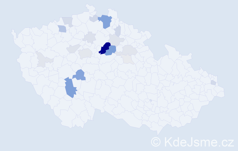 Příjmení: 'Čihulová', počet výskytů 84 v celé ČR