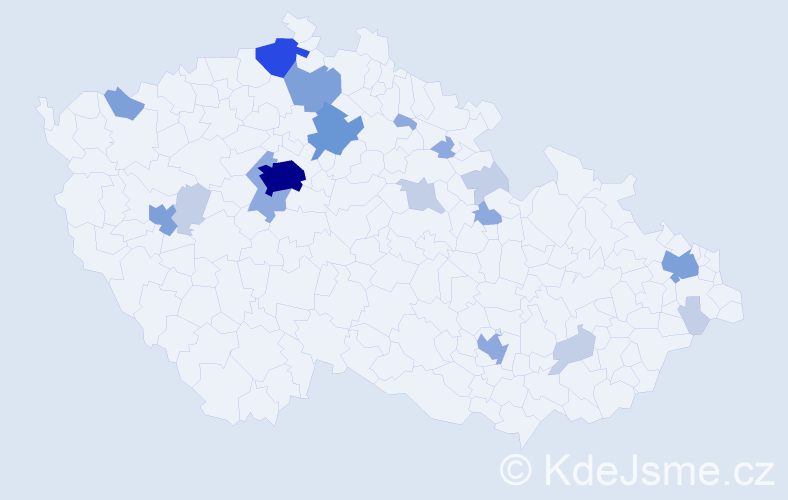 Příjmení: 'Frost', počet výskytů 49 v celé ČR