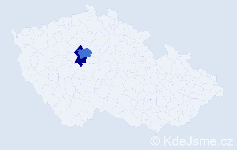 Příjmení: 'Kiknavelidze', počet výskytů 5 v celé ČR