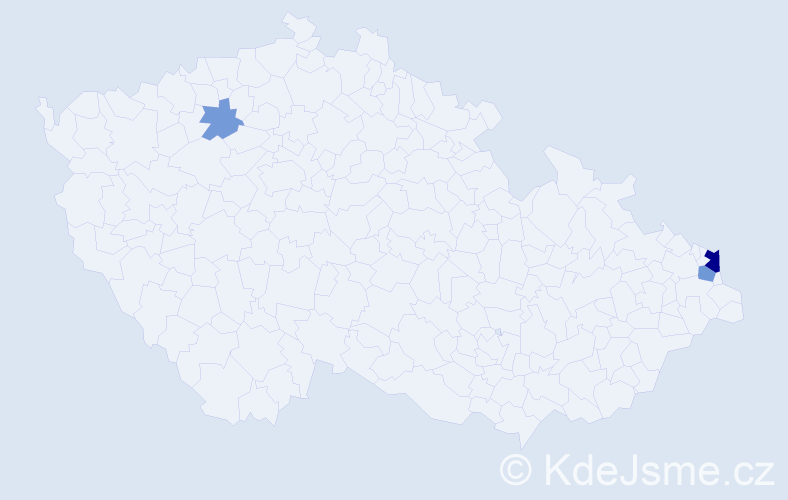 Příjmení: 'Panenko', počet výskytů 8 v celé ČR