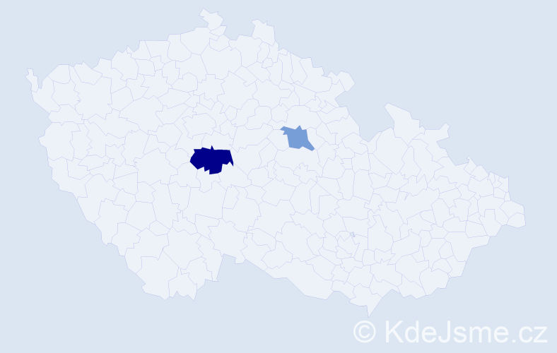 Příjmení: 'Valzová', počet výskytů 3 v celé ČR