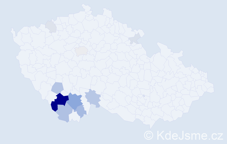 Příjmení: 'Schneedorfer', počet výskytů 32 v celé ČR