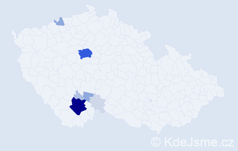 Příjmení: 'Kasanda', počet výskytů 33 v celé ČR