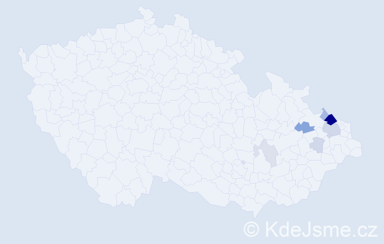 Příjmení: 'Barabasch', počet výskytů 20 v celé ČR
