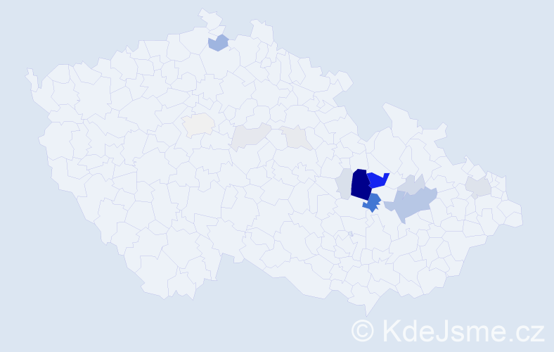 Příjmení: 'Seryn', počet výskytů 54 v celé ČR