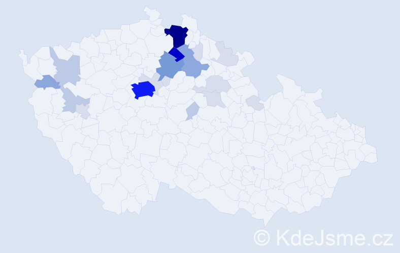 Příjmení: 'Šorejs', počet výskytů 81 v celé ČR