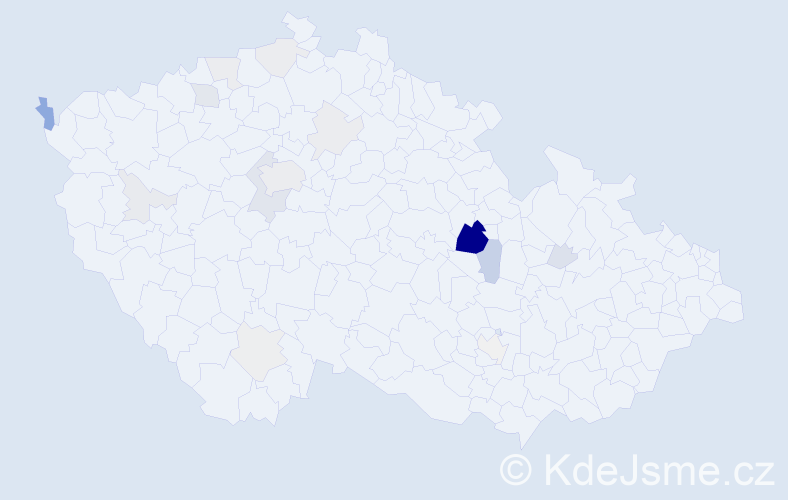Příjmení: 'Tobková', počet výskytů 56 v celé ČR
