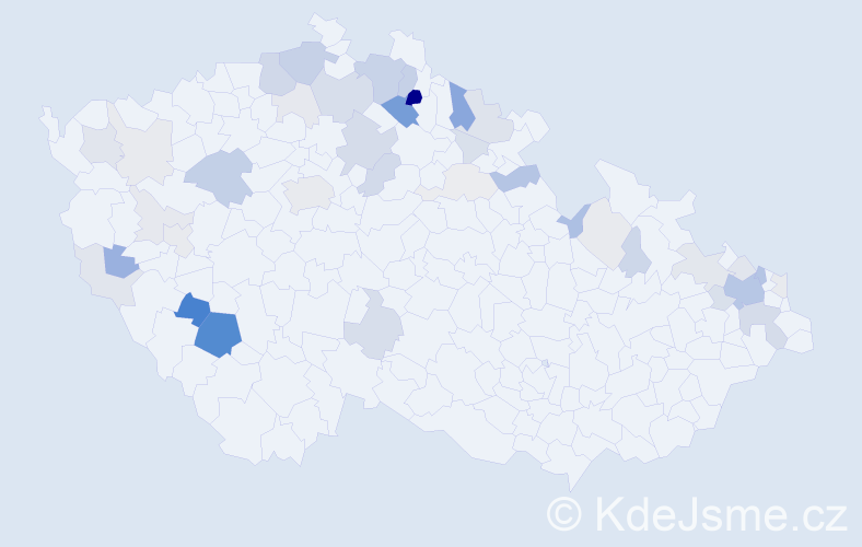 Příjmení: 'Janus', počet výskytů 141 v celé ČR