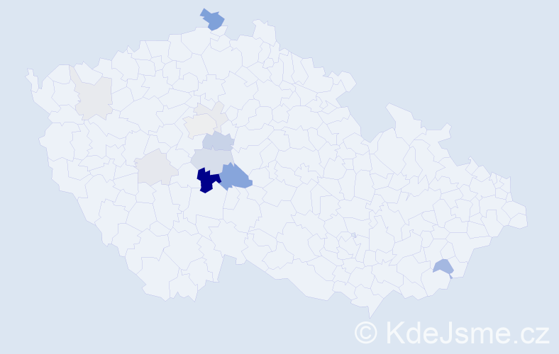 Příjmení: 'Klaudysová', počet výskytů 32 v celé ČR