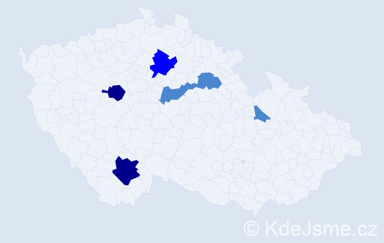 Příjmení: 'Kerles', počet výskytů 11 v celé ČR