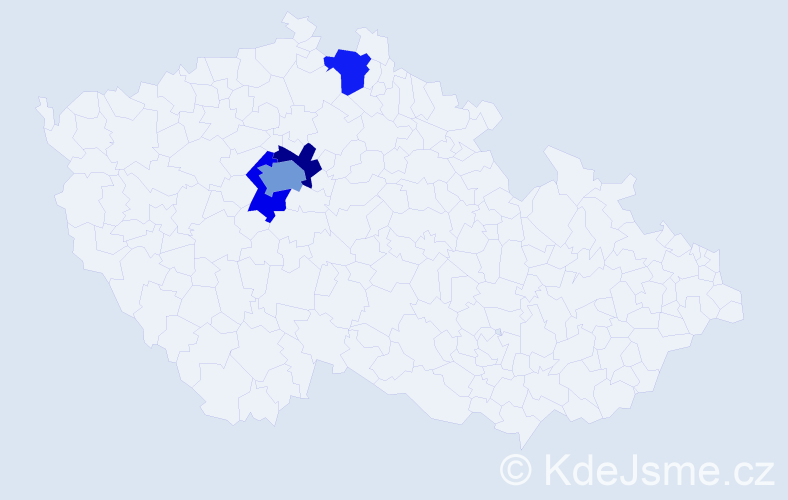 Příjmení: 'Krysmanová', počet výskytů 6 v celé ČR
