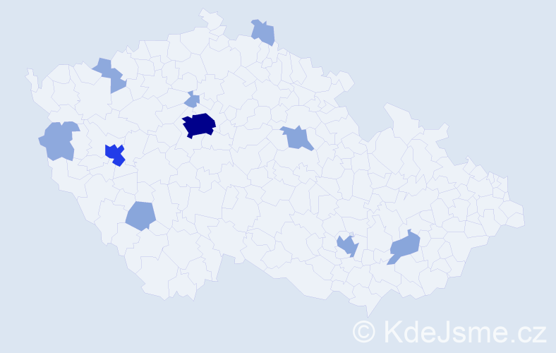 Příjmení: 'Stiegler', počet výskytů 28 v celé ČR