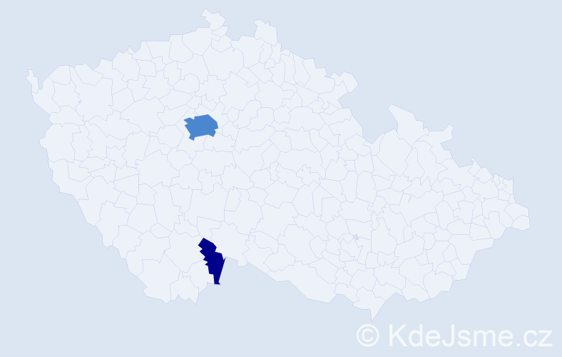 Příjmení: 'Baierlingová', počet výskytů 9 v celé ČR