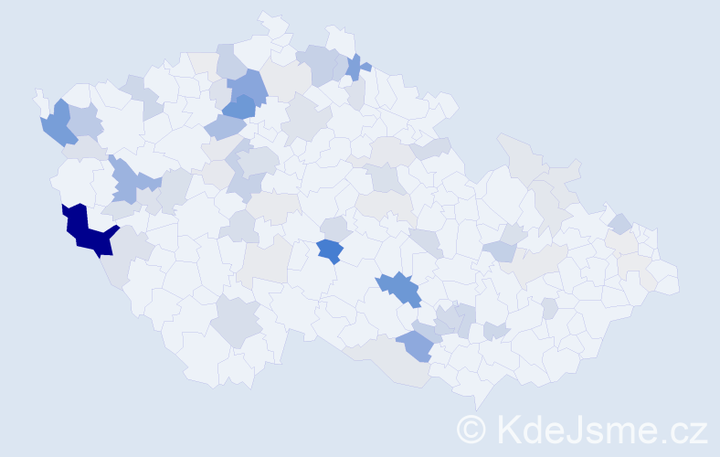 Příjmení: 'Strádal', počet výskytů 252 v celé ČR