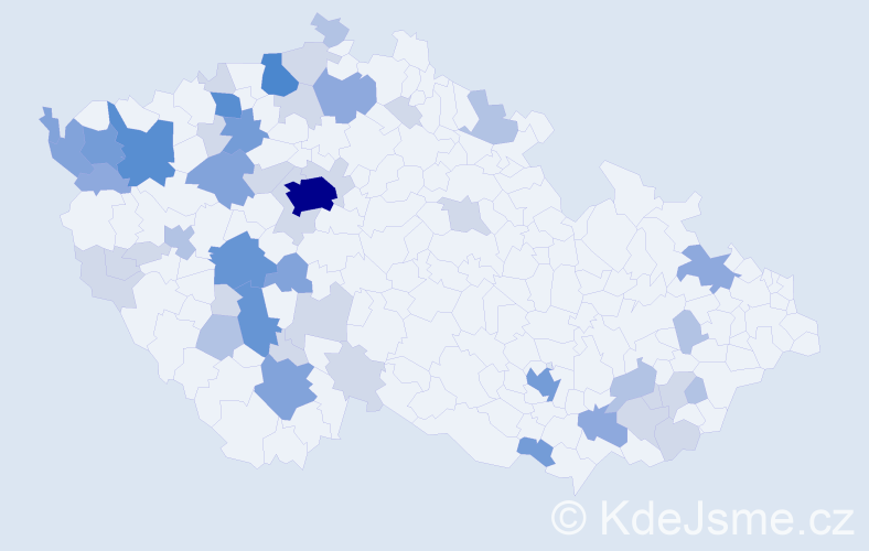 Příjmení: 'Srnka', počet výskytů 136 v celé ČR