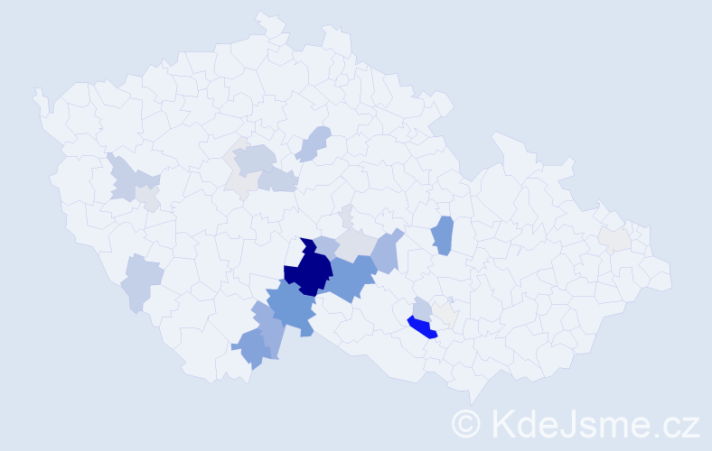 Příjmení: 'Aldorf', počet výskytů 95 v celé ČR