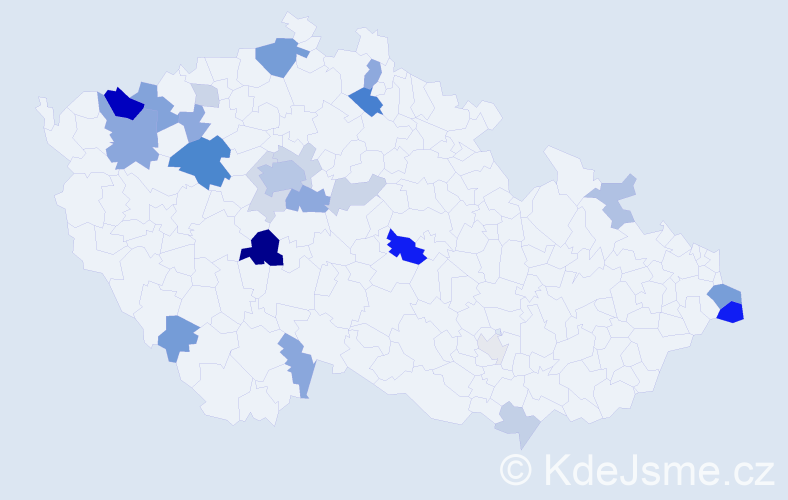 Příjmení: 'Kottek', počet výskytů 63 v celé ČR