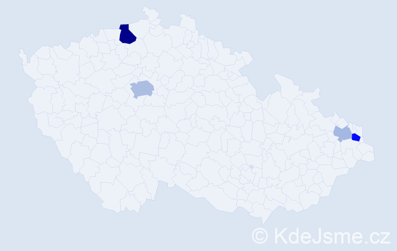 Příjmení: 'Labuzík', počet výskytů 18 v celé ČR