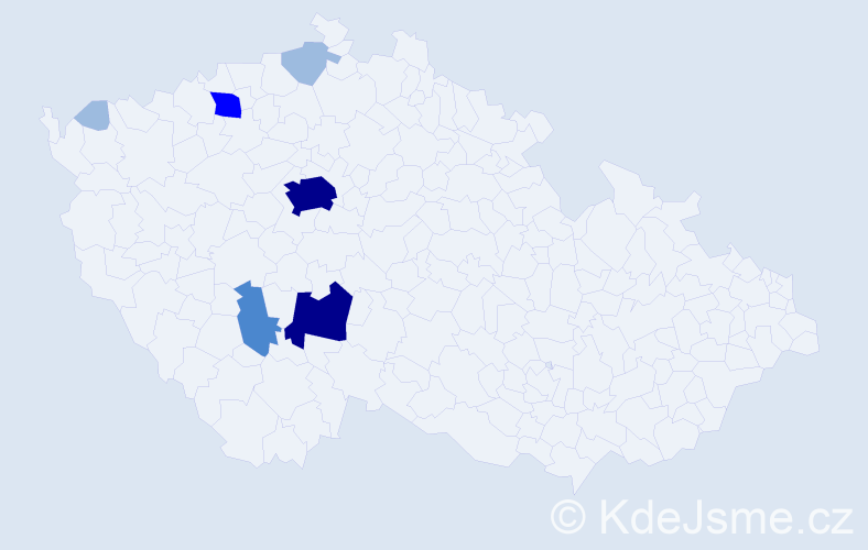 Příjmení: 'Mimráčková', počet výskytů 15 v celé ČR