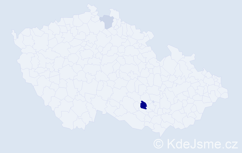Příjmení: '"Abu Baker"', počet výskytů 4 v celé ČR