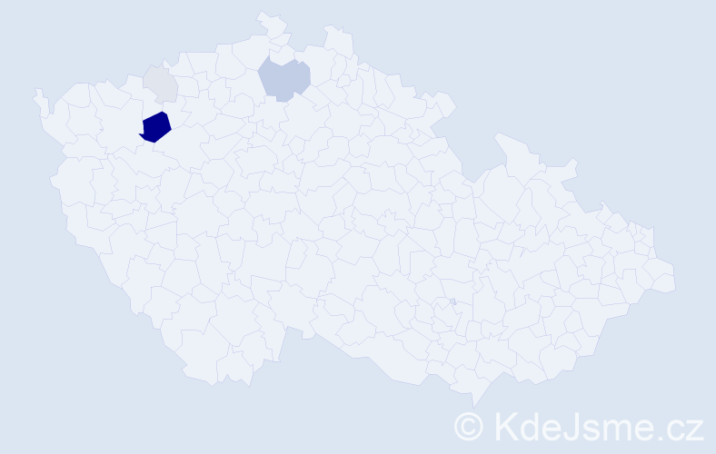 Příjmení: 'Krusmanová', počet výskytů 11 v celé ČR