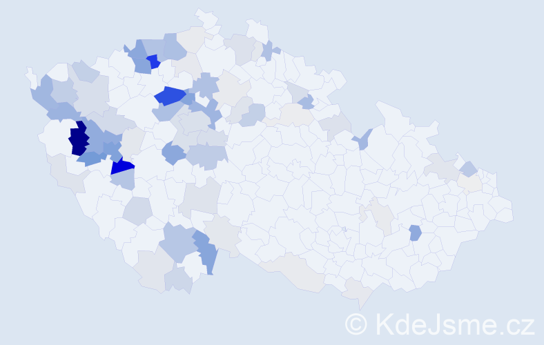 Příjmení: 'Lindová', počet výskytů 249 v celé ČR