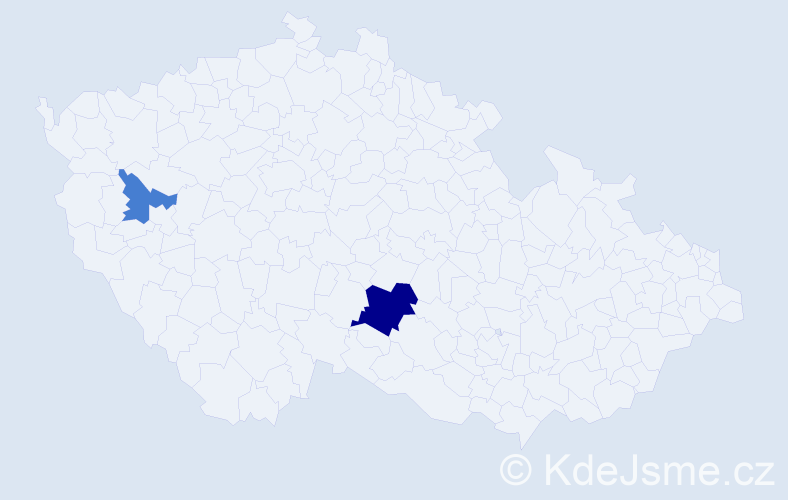 Příjmení: 'Prosch', počet výskytů 4 v celé ČR