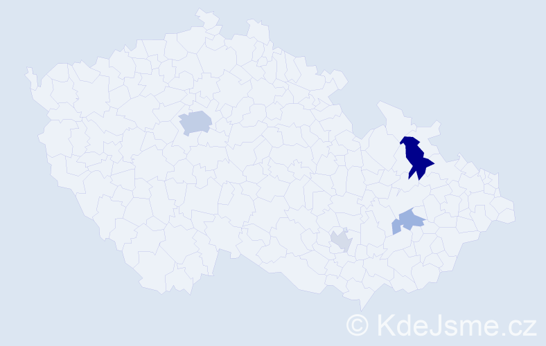 Příjmení: 'Keiling', počet výskytů 10 v celé ČR