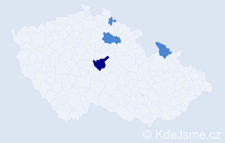 Příjmení: 'Badovský', počet výskytů 7 v celé ČR