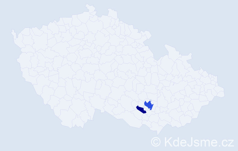 Příjmení: 'Blumaier', počet výskytů 7 v celé ČR
