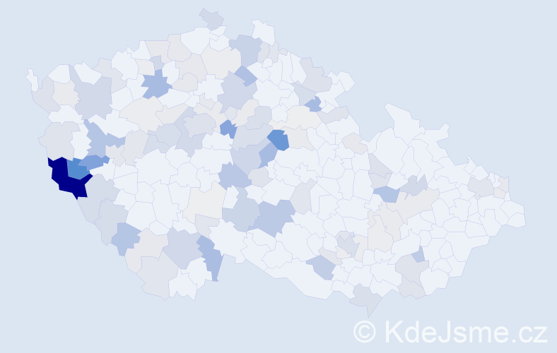 Příjmení: 'Forst', počet výskytů 385 v celé ČR