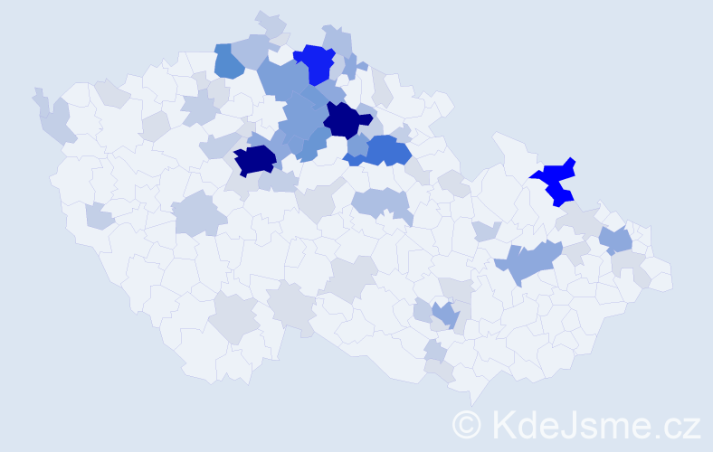 Příjmení: 'Hnízdová', počet výskytů 222 v celé ČR
