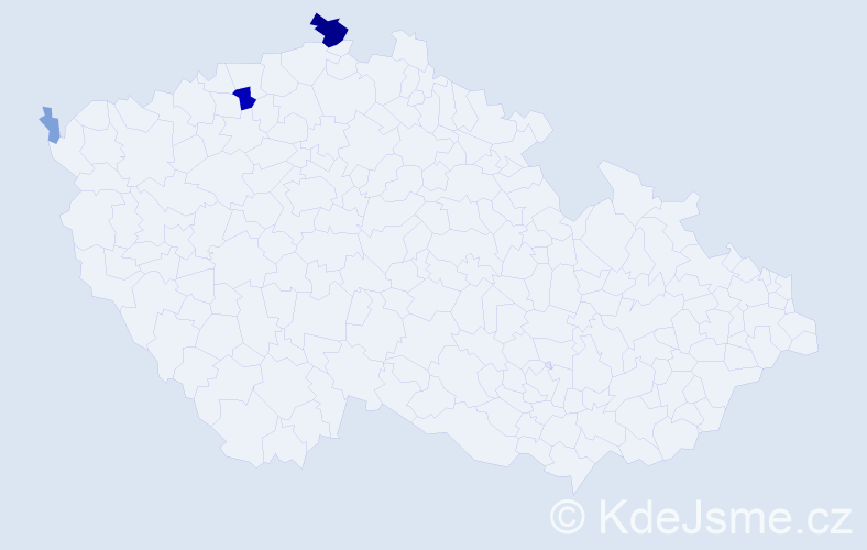 Příjmení: 'Cimrt', počet výskytů 12 v celé ČR