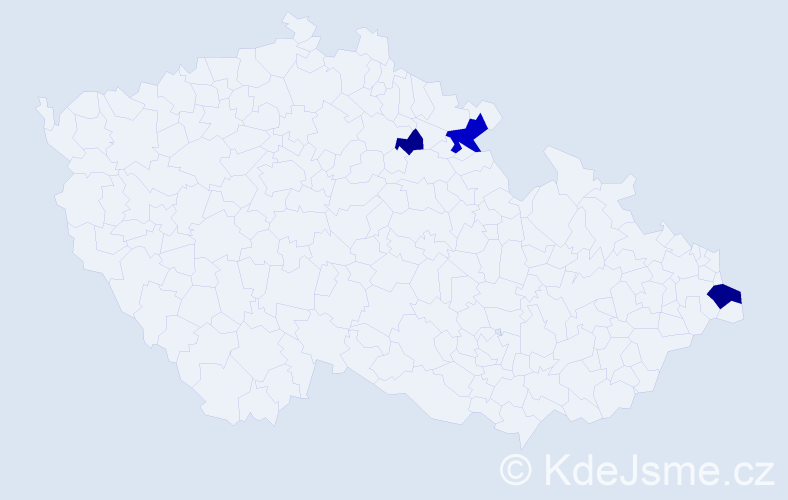 Příjmení: 'Aresinová', počet výskytů 7 v celé ČR