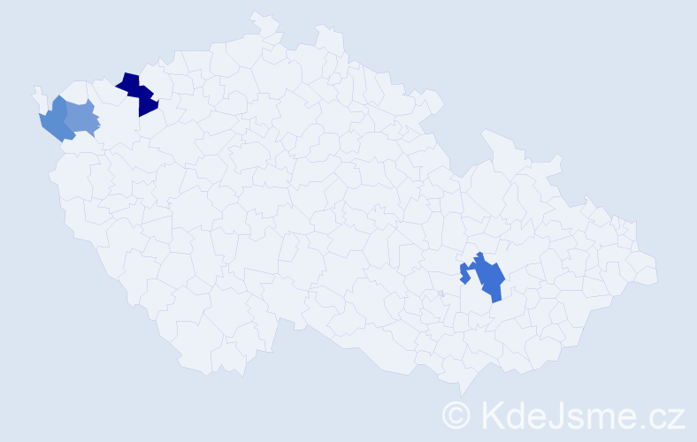 Příjmení: 'Furiak', počet výskytů 6 v celé ČR